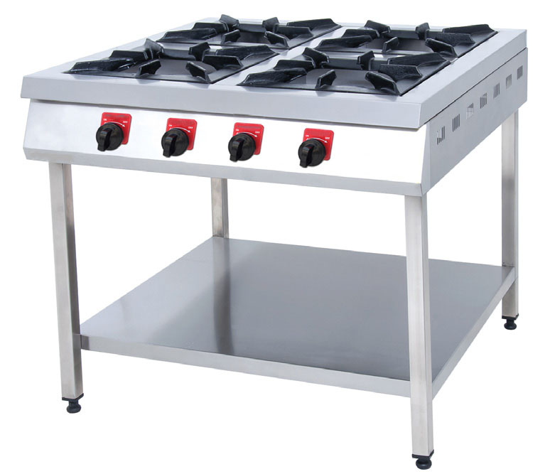 Ocak Taban Raflı 4 Lü Range without Oven 4 Burner