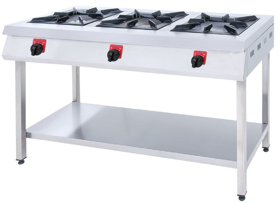 Ocak Taban Raflı 3 Lü Range without Oven 3 Burner